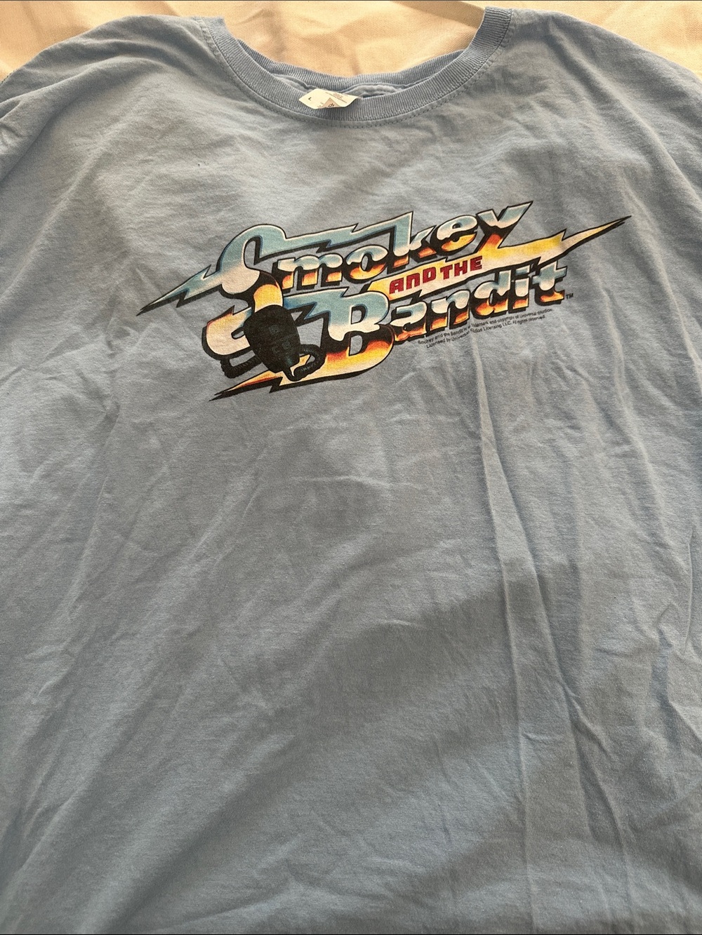 Smokey and the Bandit Graphic Tee - Light Blue Men’s Shirt